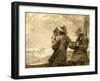 Eight Bells, 1887 (Etching)-Winslow Homer-Framed Giclee Print