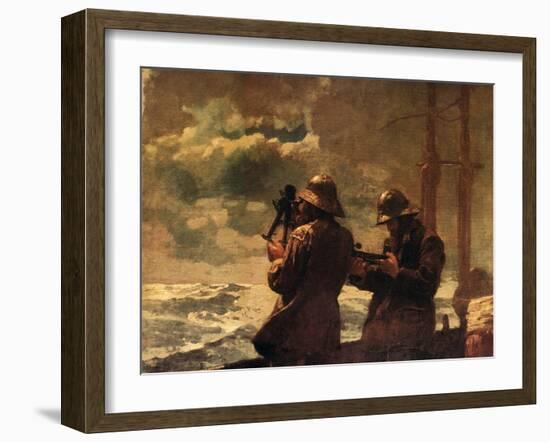 Eight Bells-Winslow Homer-Framed Art Print