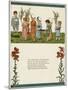 Eight Children Mourning a Dead Bird-Kate Greenaway-Mounted Art Print