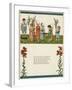 Eight Children Mourning a Dead Bird-Kate Greenaway-Framed Art Print