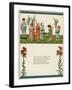 Eight Children Mourning a Dead Bird-Kate Greenaway-Framed Art Print