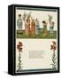 Eight Children Mourning a Dead Bird-Kate Greenaway-Framed Stretched Canvas