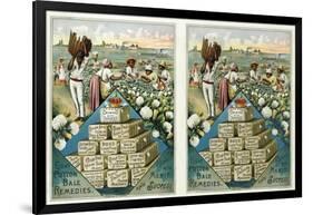 Eight Cotton Bale Remedies', Advertisement for the Cotton Bale Medicine Company, Pub. C.1888-null-Framed Giclee Print