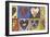 Eight Flat Hearts-Jill Mayberg-Framed Giclee Print