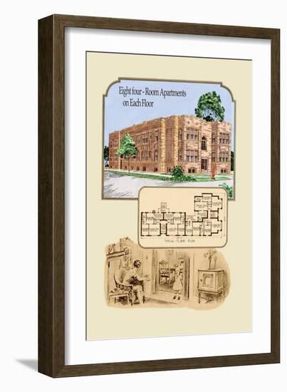 Eight Four-Room Apartments on Each Floor-Geo E. Miller-Framed Art Print