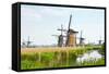 Eight from the Nineteen Windmills in Kinderdijk-Colette2-Framed Stretched Canvas