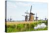 Eight from the Nineteen Windmills in Kinderdijk-Colette2-Stretched Canvas