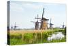 Eight from the Nineteen Windmills in Kinderdijk-Colette2-Stretched Canvas