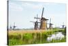 Eight from the Nineteen Windmills in Kinderdijk-Colette2-Stretched Canvas