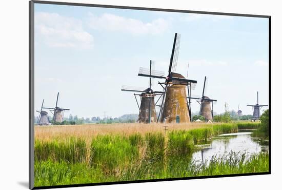 Eight from the Nineteen Windmills in Kinderdijk-Colette2-Mounted Photographic Print