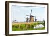 Eight from the Nineteen Windmills in Kinderdijk-Colette2-Framed Photographic Print