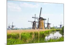 Eight from the Nineteen Windmills in Kinderdijk-Colette2-Mounted Photographic Print