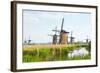 Eight from the Nineteen Windmills in Kinderdijk-Colette2-Framed Photographic Print