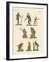 Eight Kinds of Monkeys-null-Framed Giclee Print