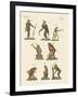 Eight Kinds of Monkeys-null-Framed Giclee Print