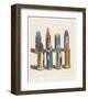 Eight Lipsticks, 1988-Wayne Thiebaud-Framed Art Print