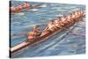 Eight-Man Rowing-null-Stretched Canvas
