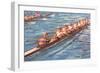 Eight-Man Rowing-null-Framed Art Print