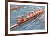 Eight-Man Rowing-null-Framed Premium Giclee Print