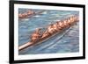 Eight-Man Rowing-null-Framed Premium Giclee Print