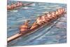 Eight-Man Rowing-null-Mounted Premium Giclee Print