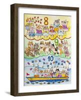 Eight Nine Ten-Oxana Zaiko-Framed Giclee Print