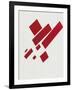 Eight Red Rectangles-Kasimir Malevich-Framed Art Print