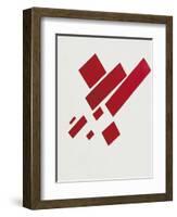 Eight Red Rectangles-Kasimir Malevich-Framed Art Print