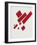 Eight Red Rectangles-Kasimir Malevich-Framed Art Print