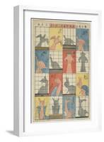 Eight Shadow Figures, C. 1842-Utagawa Hiroshige-Framed Giclee Print