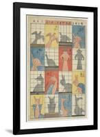 Eight Shadow Figures, C. 1842-Utagawa Hiroshige-Framed Giclee Print