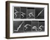 Eight Shots of a Man Jumping-null-Framed Photographic Print