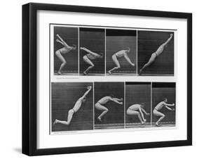 Eight Shots of a Man Jumping-null-Framed Photographic Print