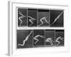 Eight Shots of a Man Jumping-null-Framed Photographic Print