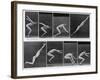 Eight Shots of a Man Jumping-null-Framed Photographic Print