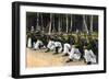 Eight Soldiers of the Prussian Landwehr with 98 Rifles at a Shooting Range Next to a Forest-null-Framed Giclee Print