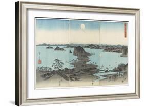 Eight Views of Kanazawa in Musashi Province at Night, July 1857-Utagawa Hiroshige-Framed Giclee Print