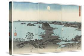 Eight Views of Kanazawa in Musashi Province at Night, July 1857-Utagawa Hiroshige-Stretched Canvas