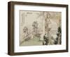 Eight Views of Qiu Garden-Ju Lian-Framed Giclee Print