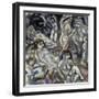 Eight Woman Arranged About the Landscape, Huit Femmes Autour D'Un Paysage, 1917-Jules Pascin-Framed Giclee Print