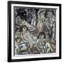 Eight Woman Arranged About the Landscape, Huit Femmes Autour D'Un Paysage, 1917-Jules Pascin-Framed Giclee Print