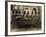 Eight Women in High Hats Having Tea in Norfolk, England, Ca. 1920-null-Framed Photo