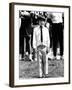 Eight-Year-Old John F Kennedy Jr at Dedication of Robert F Kennedy Stadium, Jun 10, 1969-null-Framed Photo