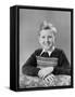 Eight Year Old School Boy Portrait, Ca. 1948-null-Framed Stretched Canvas