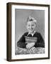 Eight Year Old School Boy Portrait, Ca. 1948-null-Framed Photographic Print