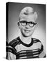 Eight Year Old School Boy Portrait, Ca. 1954-null-Stretched Canvas