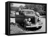 Eighteen Year Old Boy with His First Car, Ca. 1944-null-Framed Stretched Canvas