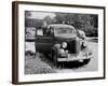 Eighteen Year Old Boy with His First Car, Ca. 1944-null-Framed Photographic Print