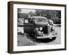Eighteen Year Old Boy with His First Car, Ca. 1944-null-Framed Photographic Print