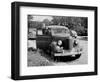 Eighteen Year Old Boy with His First Car, Ca. 1944-null-Framed Photographic Print